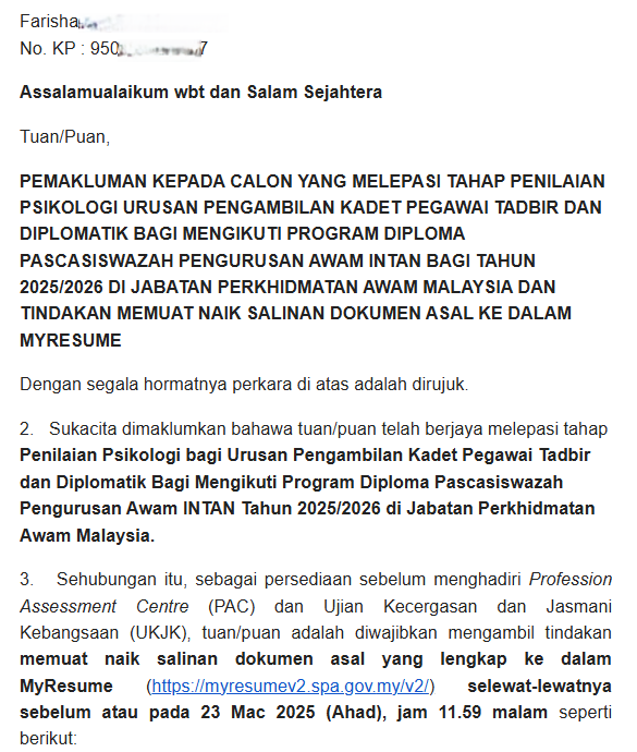 Testimoni Kejayaan Farisha